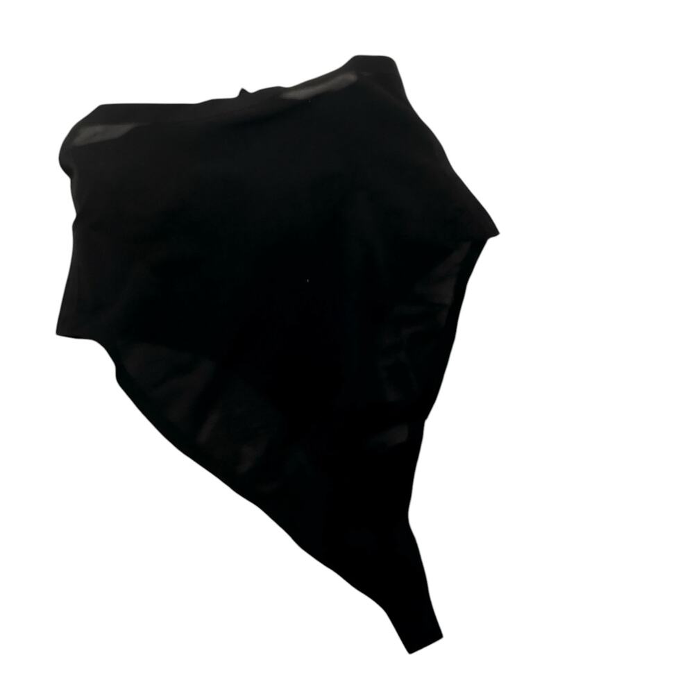 Skims Seamless Sculpt High Waisted Mesh Thong Black New with tags Size Medium